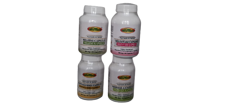 Triphala,Shatavari,Brahmi,Ashwagandha Kapseln (2stk) naturmeds.