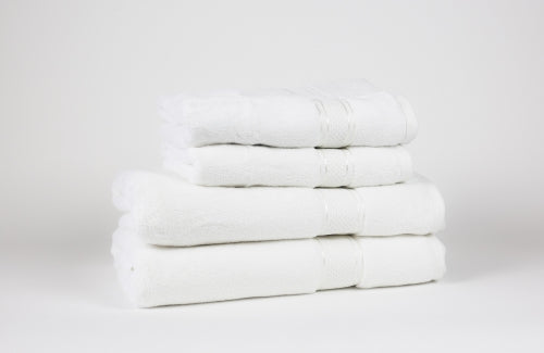 Handtuch 50x80 Und Badetuch 70x140, weiß / 2+2 Stk.