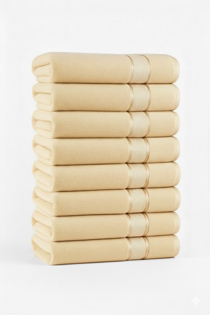 Handtuch beige 50x80 / 8 Stk.