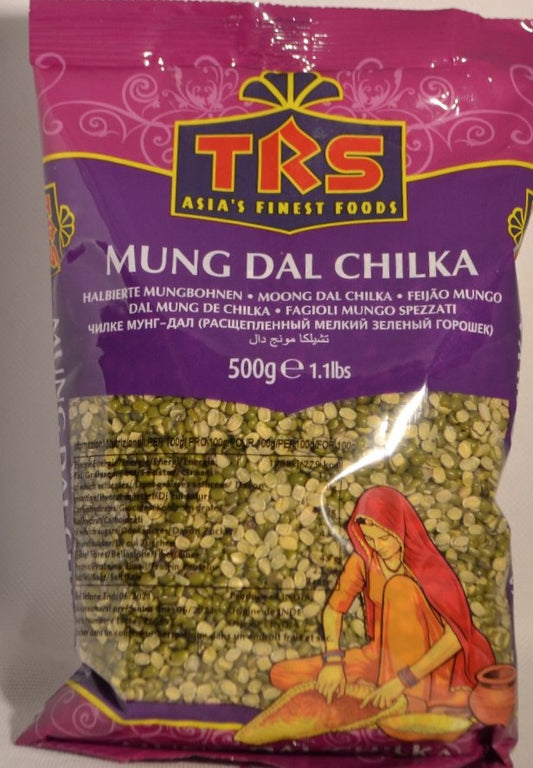 Moong Dal Chilka (Halbierte Mungbohnen mit Schale)