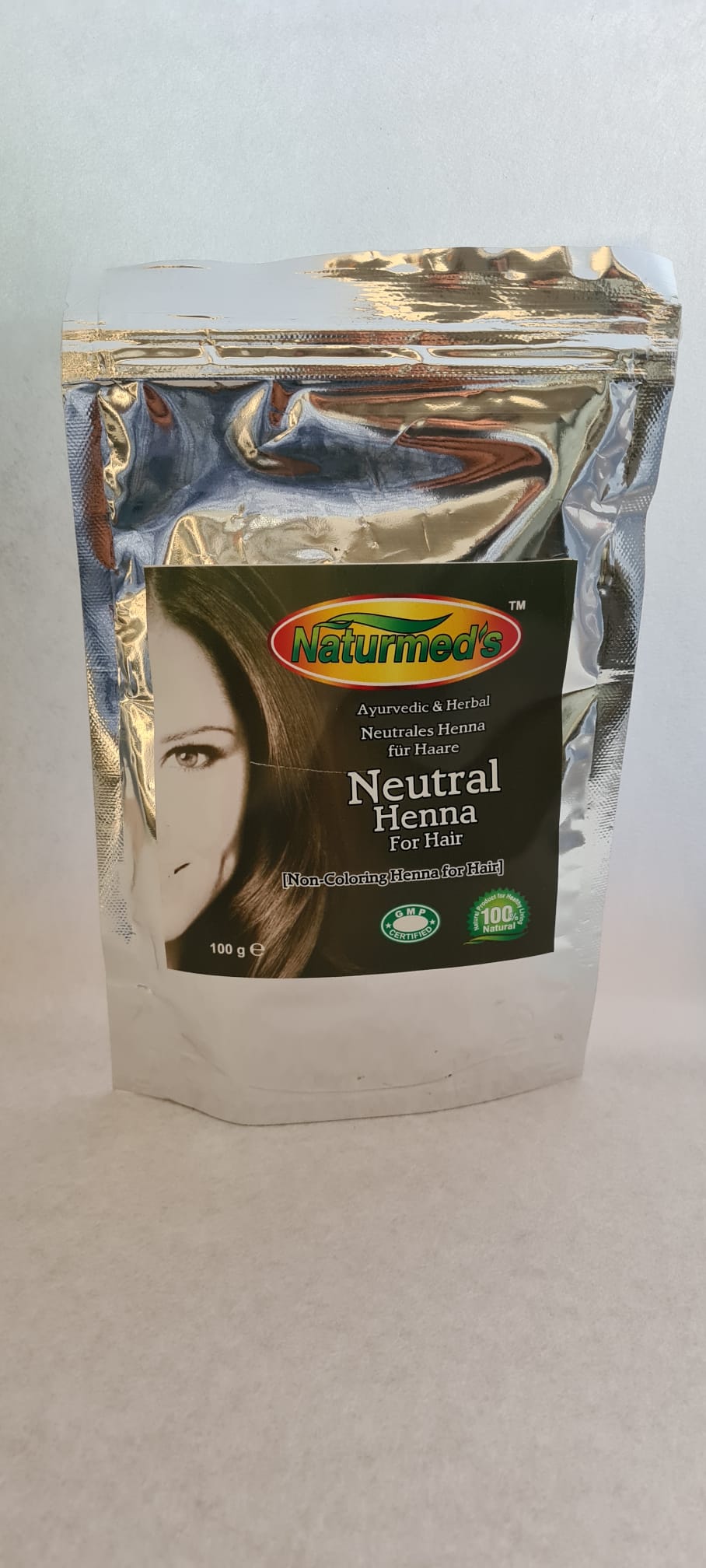 Henna Neutral für Haare.