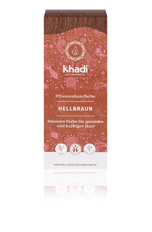 khadi Pflanzenhaarfarbe Hellbraun