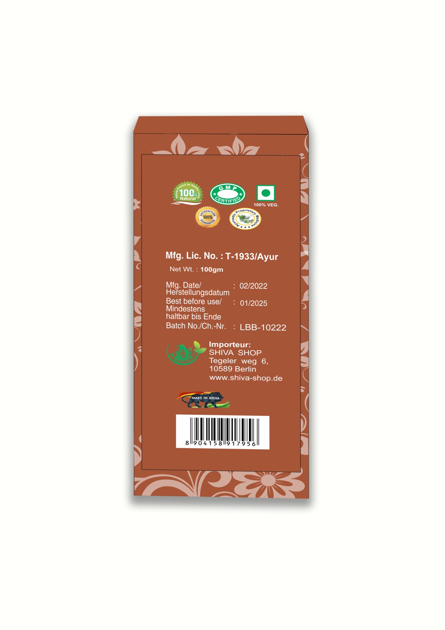 Light Brown Henna