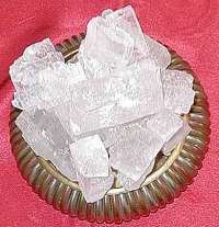 Sendha-Kristallsalz 25 kg; Salzbrocken in einem Sack